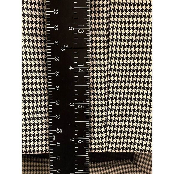 Zara Skirt Houndstooth Mini Asymmetrical Wrap Skirt Size Large - Picture 4 of 5